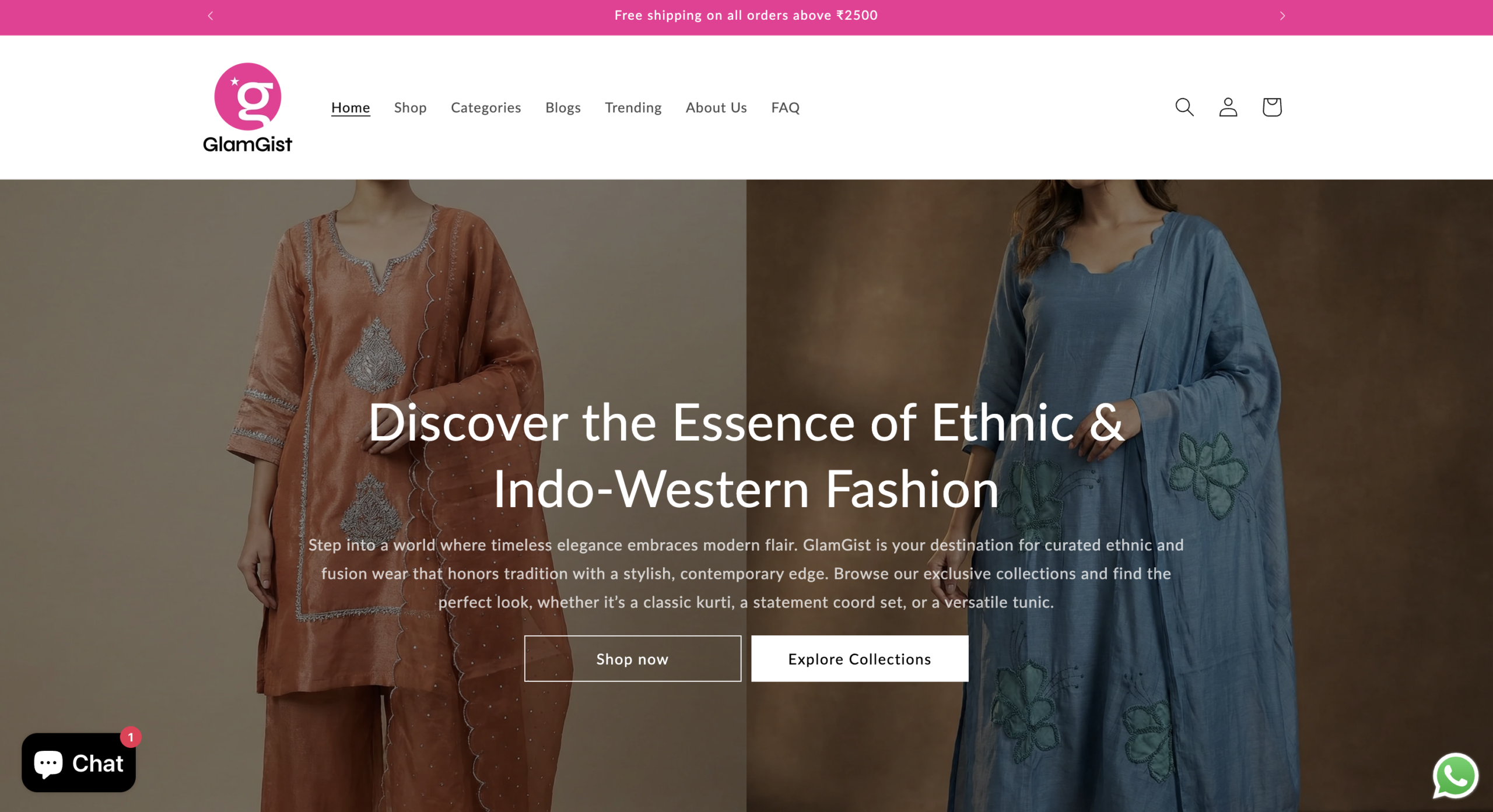 Glam Gist website
