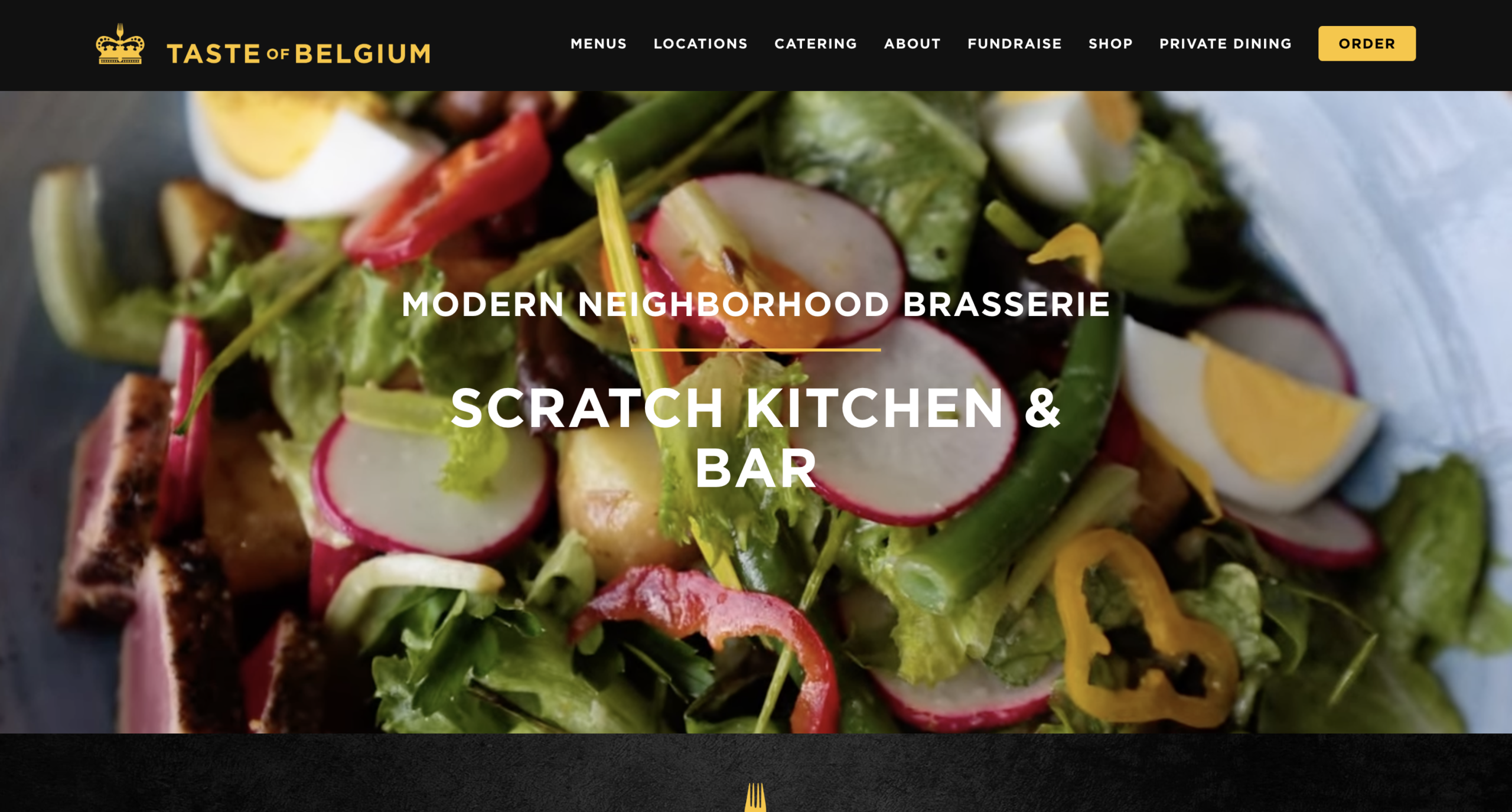 Taste of Belgium website