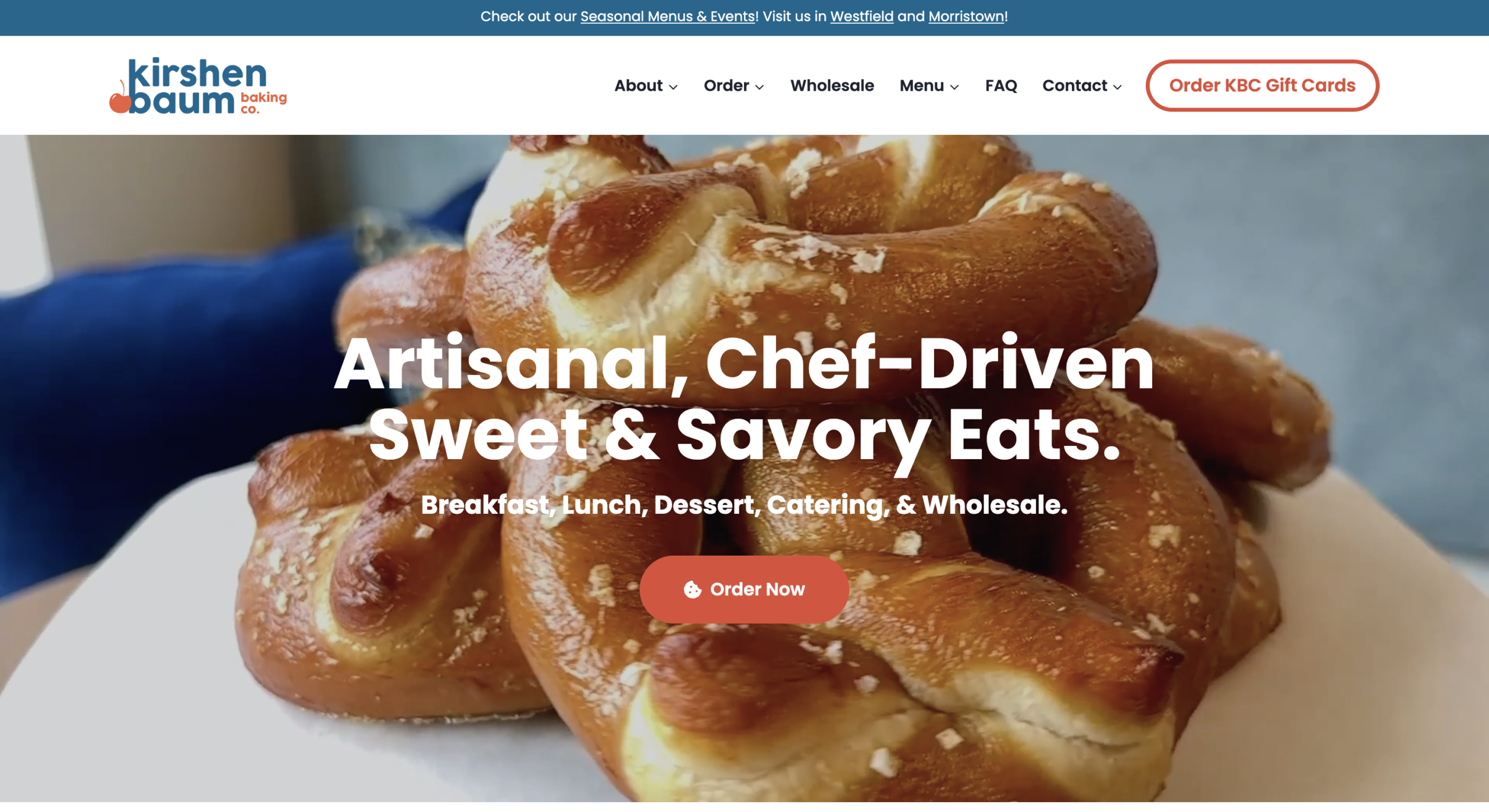 KBC Bakery website