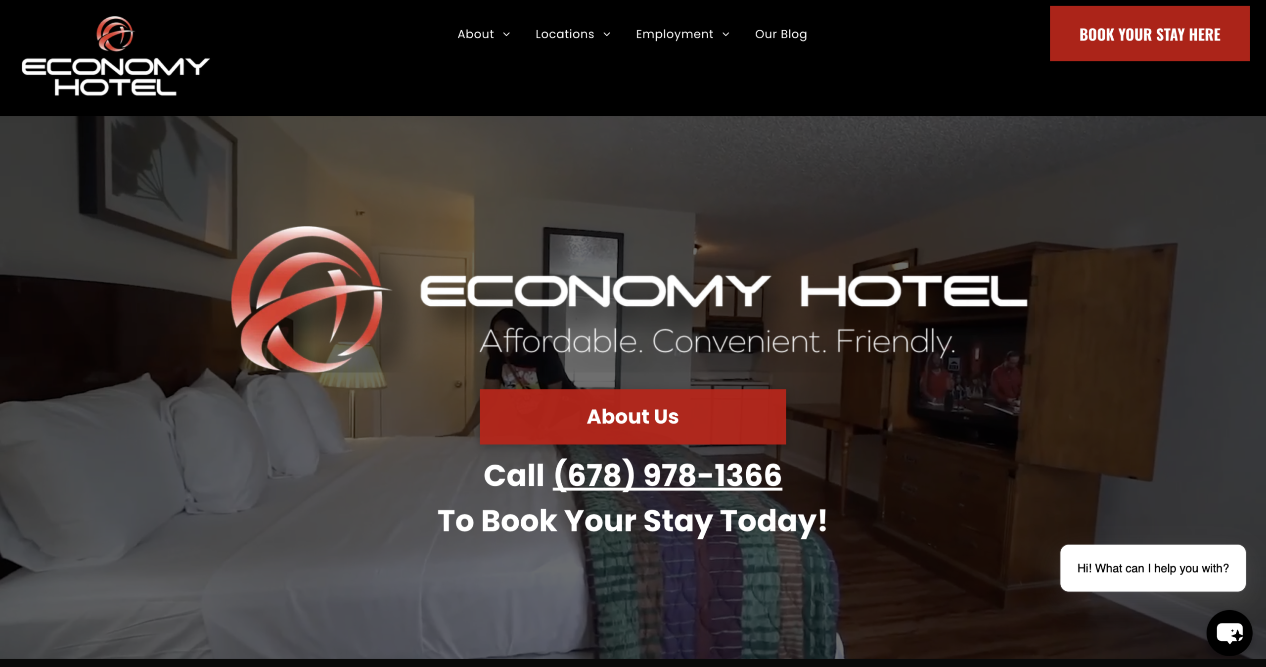 Economy Hotel USA website
