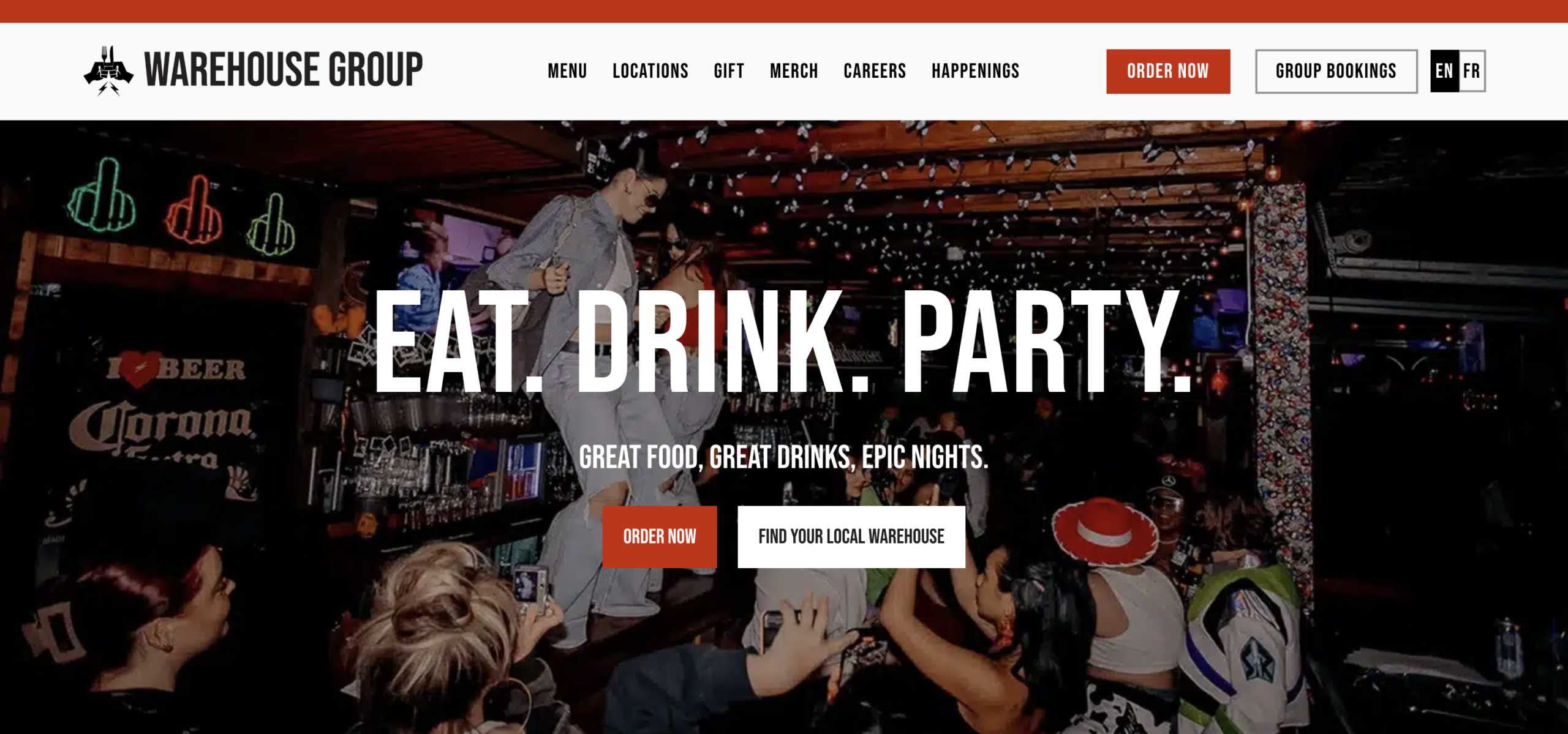 Warehouse Group website