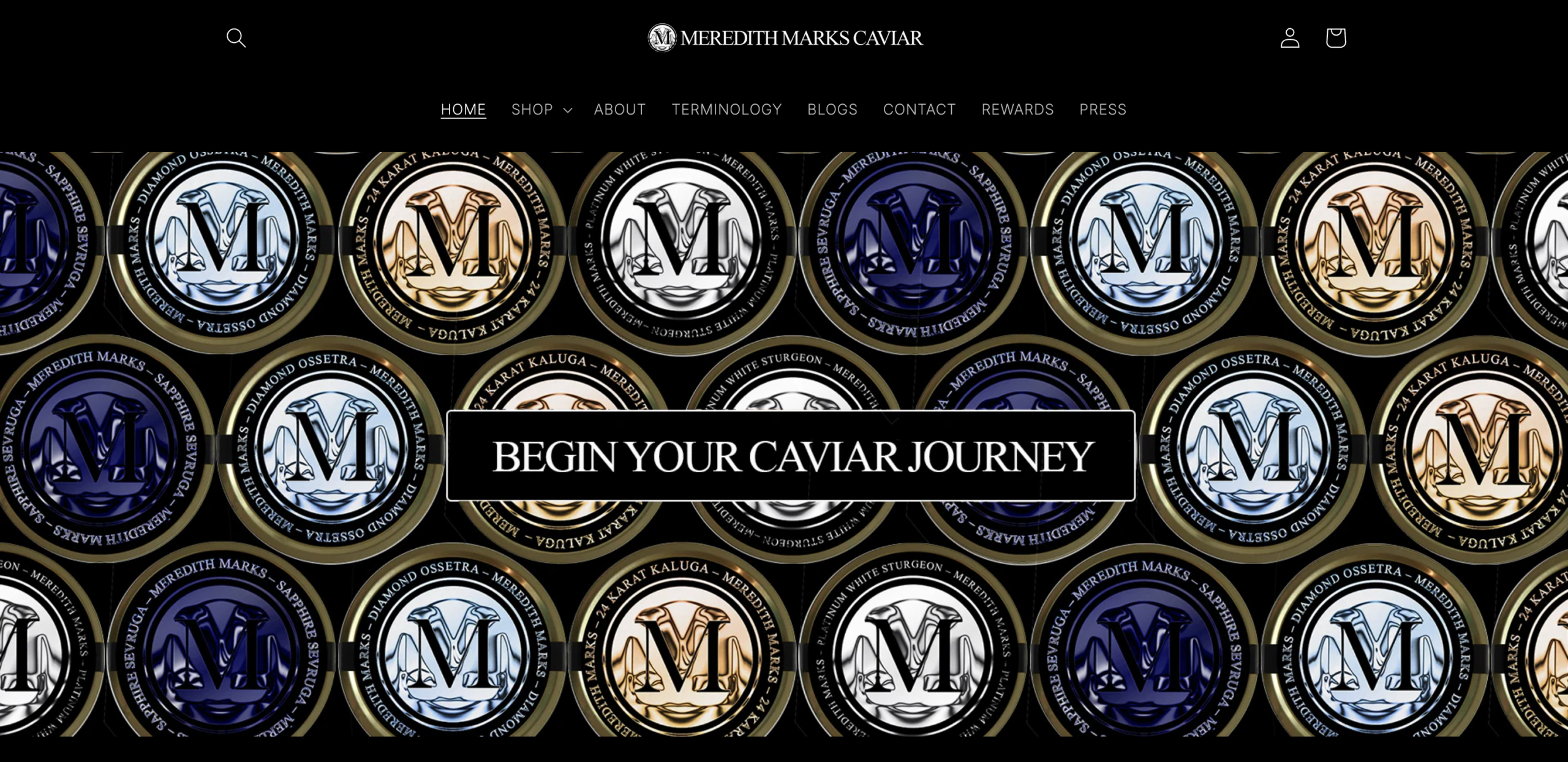 Meredith Marks Caviar website
