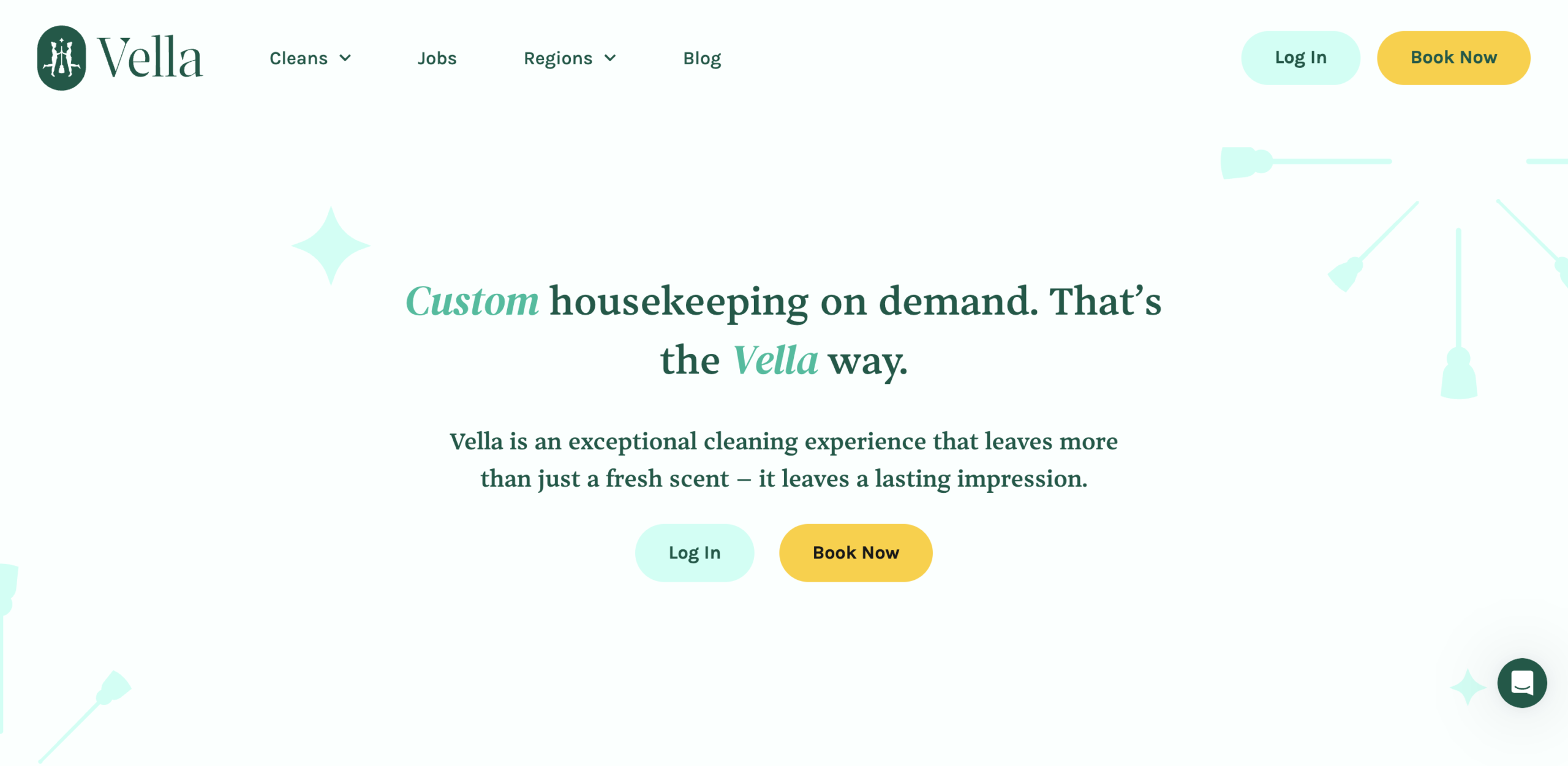 Vella Clean website