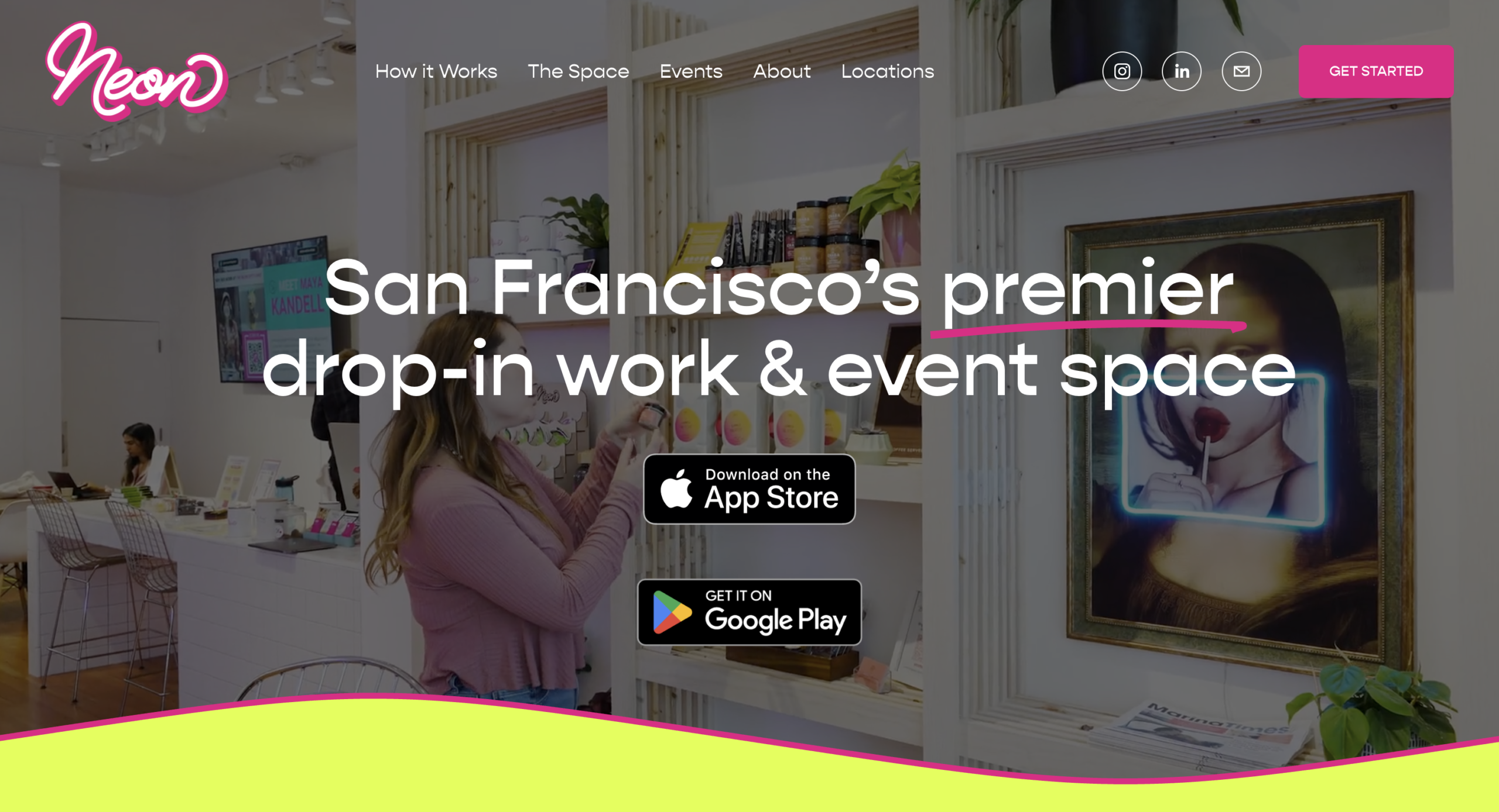 Neon website