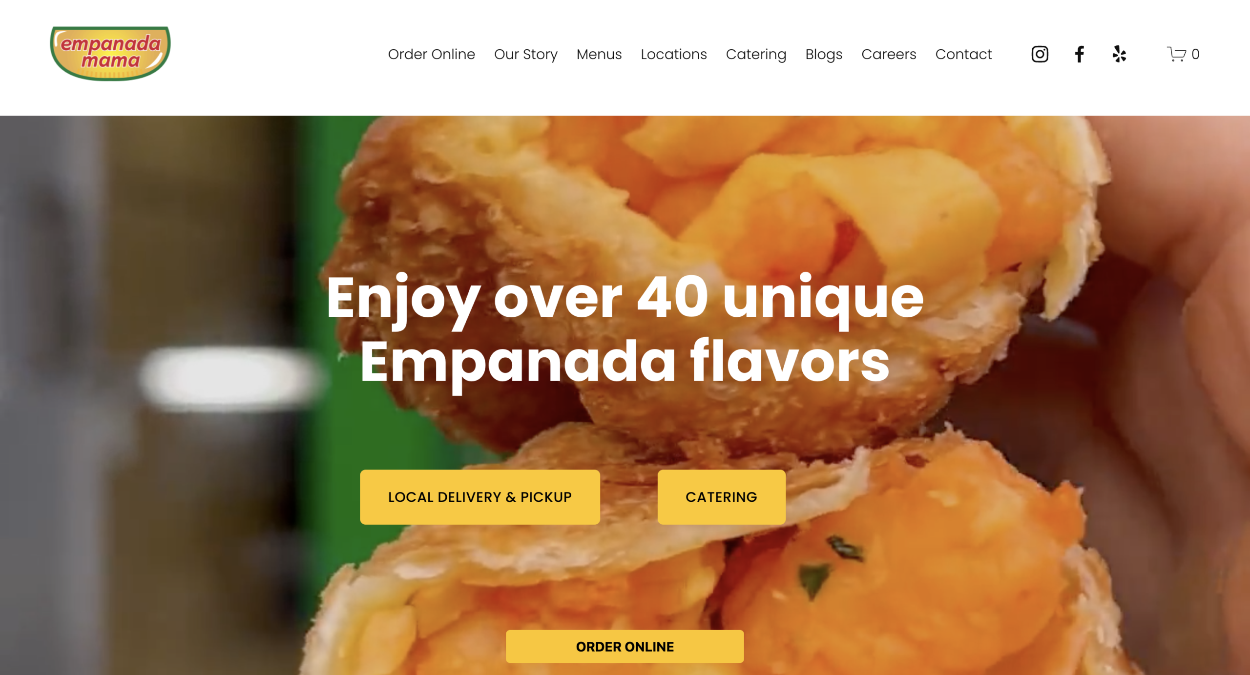 Empanada Mama website